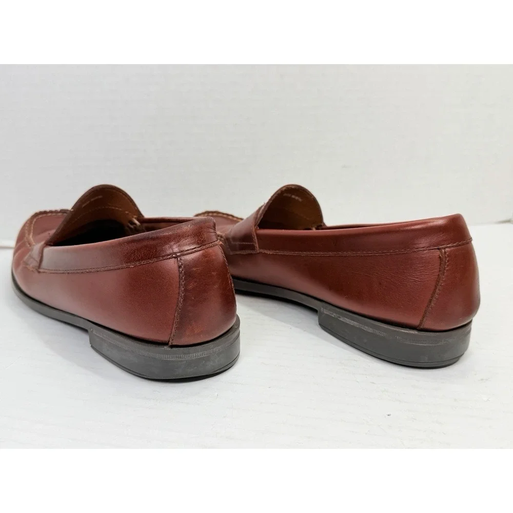 G.H. Bass Weejuns Martin Penny Loafers Brown Leather Men's 9.5D